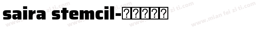 saira stemcil字体转换